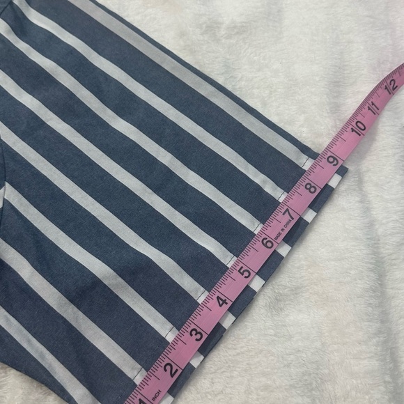 Chaps White and Gray Casual Button Down Shirt Relaxed Fit - Picture 7 of 10